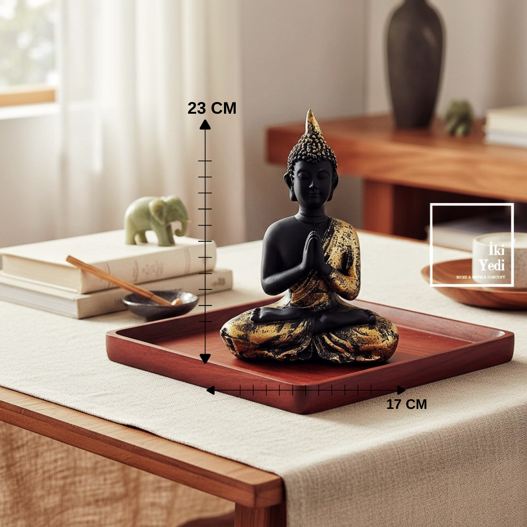 Vastu 772 Buda Heykeli Meditasyon Dekoru Zen Ev Ofis Aksesuarı Ruhsal Denge Objesi Hediyelik Eşya