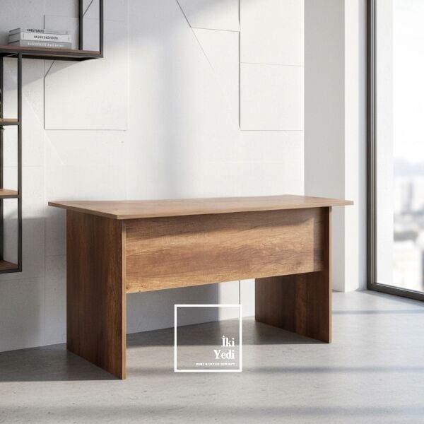 Repondant Ceviz Renk 70 x 140 cm Çekmeceli Çalışma Masası Ofis Büro Ev Personel Sekreter Masası