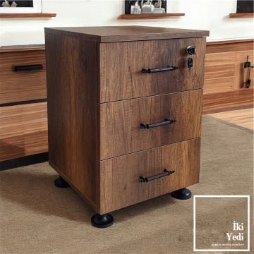 Elfe Ofis Tipi Keson Üçlü Çekmece Kilitli Masa Altı 3 Çekmeceli Dolap Etajer Dolabı Büro Mobilyası Ürünleri