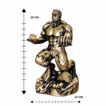 Hulk Figürlü Telefon Tutucu Biblo 20 cm Masaüstü Dekoratif Aksesuar Ofis Ev Tarz Hediyelik Eşyalar