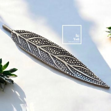 Estelle 77-1 Metal Tütsülük Yıkanabilir Temizlenebilir Yaprak Tasarım Çubuk Tütsü Kabı Tütsülük Modeli Meditasyon