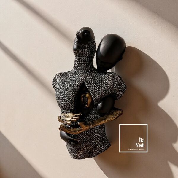 Dampierre 772 Duvara Asılan Soyut İnsan Figürü, Modern Sanatsal Duvar Dekoru Çağdaş Dekorasyon