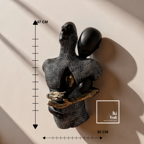 Dampierre 772 Duvara Asılan Soyut İnsan Figürü, Modern Sanatsal Duvar Dekoru Çağdaş Dekorasyon