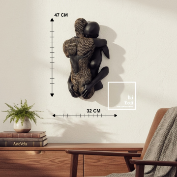 Dampierre 771 Duvara Asılan Soyut Çift Figürü Modern Duvar Dekoru Sanatsal Ev Ofis Aksesuarı Çağdaş