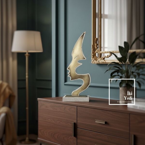 Schonbrun – Traverten Taşın Barok İlhamlı Modern Dekoru Dekoratif Lüks Salon Ofis Konsol Aksesuarı