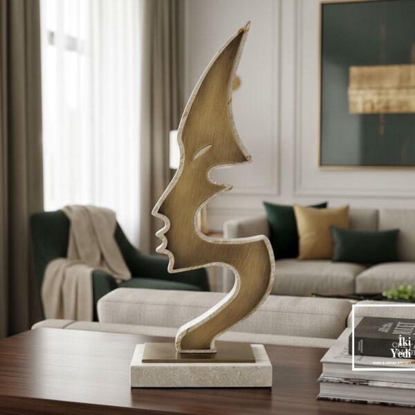 Schonbrun – Traverten Taşın Barok İlhamlı Modern Dekoru Dekoratif Lüks Salon Ofis Konsol Aksesuarı