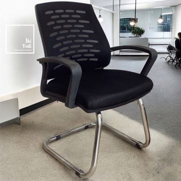 Cavalier Spor Model Modern Ofis Mobilyası Takımı Büro Yönetici Masası Seti Fileli Sandalye Grup Renkli Sarı Antrasit Gri