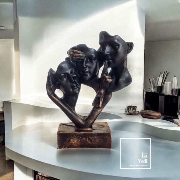 Görmedim Duymadım Bilmiyorum Figür Dekoratif Obje Aksesuar Süs Eşyası Heykel Biblo Hediyelik Eşya