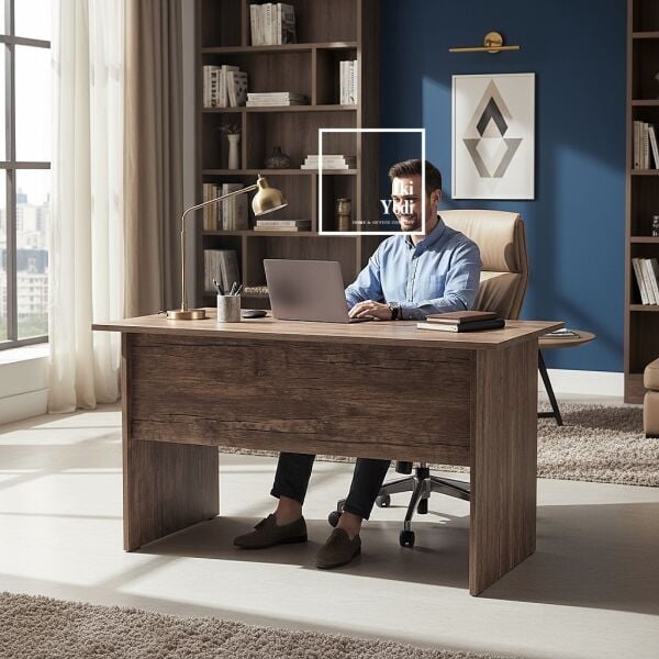 Repondant 140 cm Çekmeceli Çalışma Masası Ofis Büro Personel Sekreter Masa Modeli Bilgisayar Masası