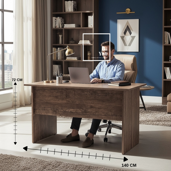 Repondant 140 cm Çekmeceli Çalışma Masası Ofis Büro Personel Sekreter Masa Modeli Bilgisayar Masası