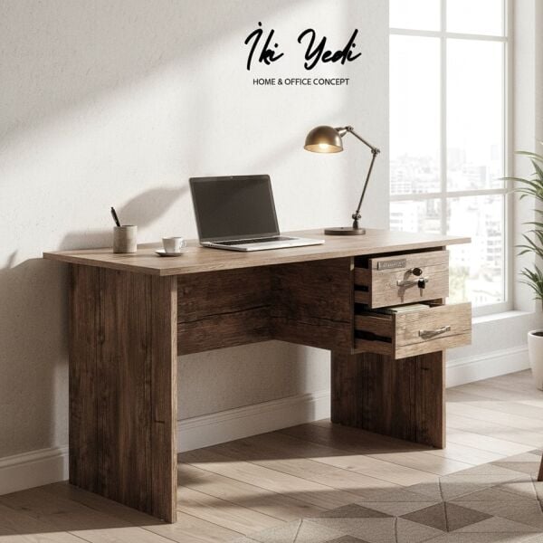 Porte Sekreterya Takımı Ofis Masası Seti Personel Çalışma Masası Büro Mobilya Takımı Sandalyeli Set