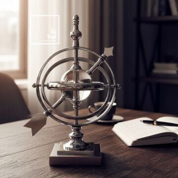 Joanne Krom Kaplama Armillary Küre Masaüstü Obje, Modern Salon Ofis Dekoru, Şık Hediyelik Tasarım