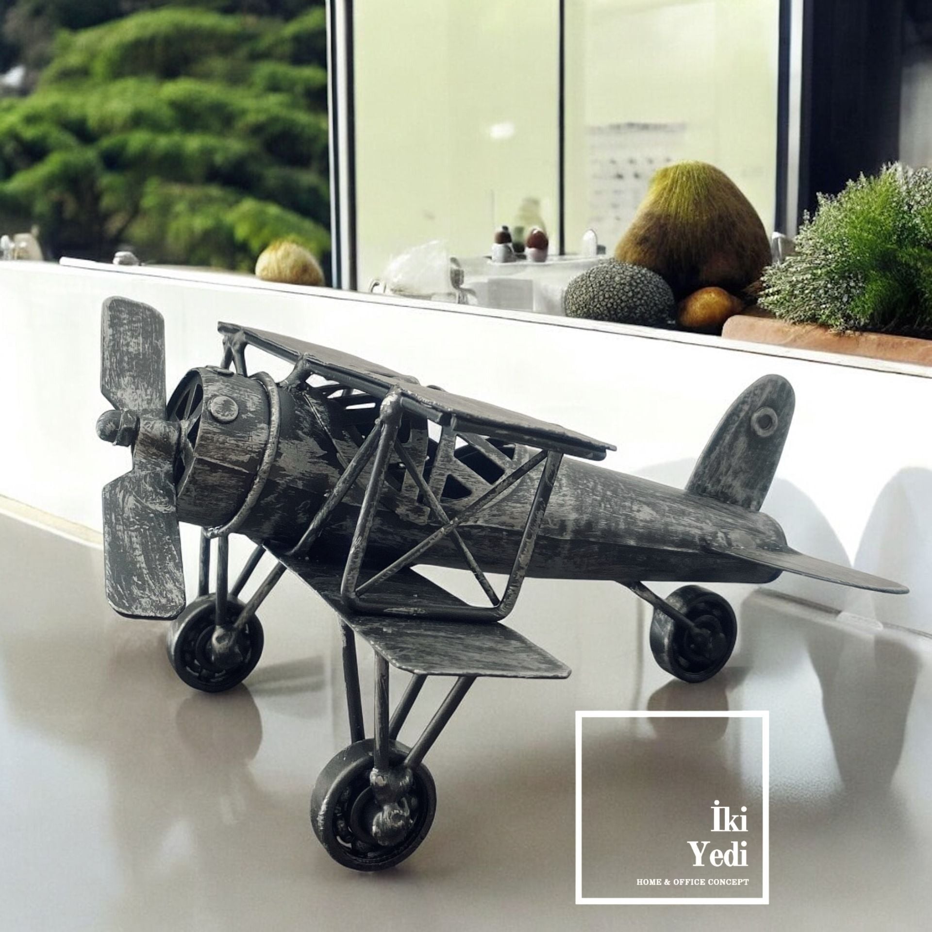 Airco DH16 Model Metal Uçak Maketi Antika Tasarım Dekoratif Objeler Ev Ofis Büro Hediyesi Havacılık Mühendislik Tarihi