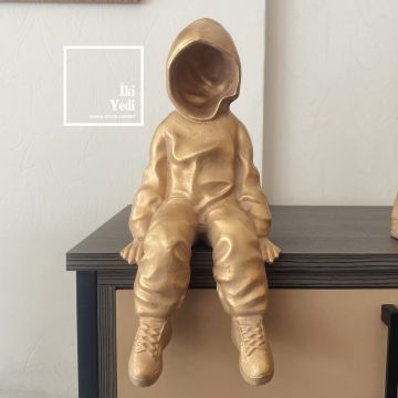 Rapen Kapişonlu Adamlar Obje Seti Modern Dekoratif Heykeller İnsan Figürü Dekor
