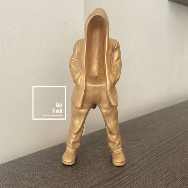 Rapen Kapişonlu Adamlar Obje Seti Modern Dekoratif Heykeller İnsan Figürü Dekor